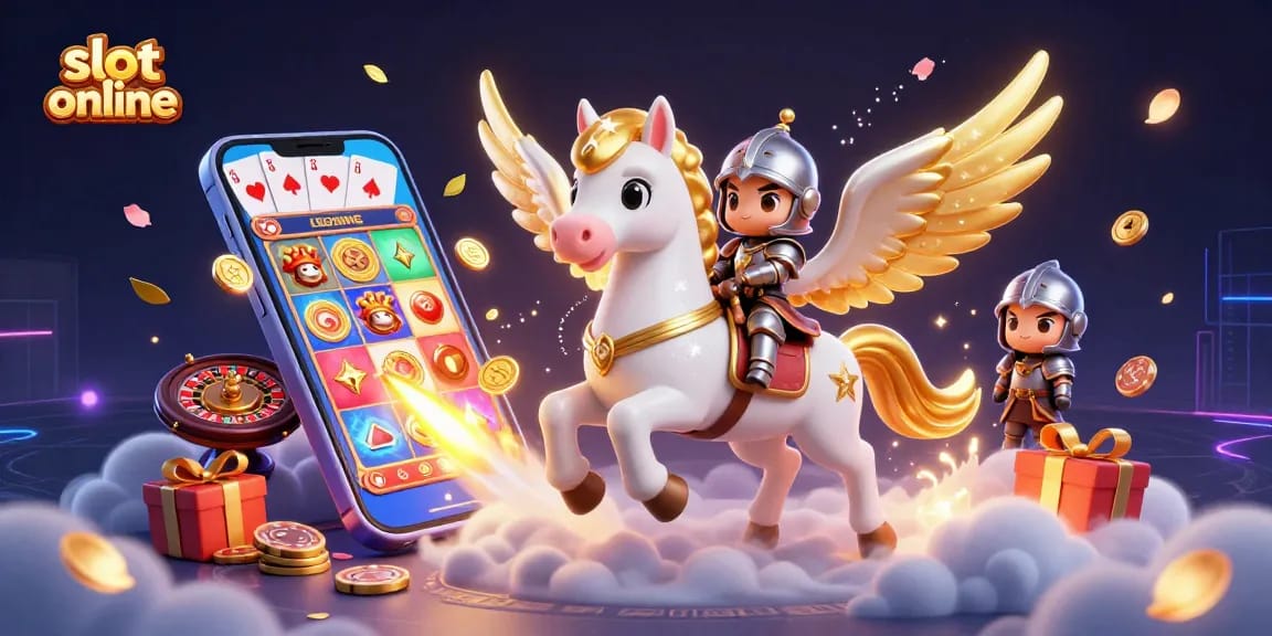 Engage in slot online excitement with dynamic gaming action from a dazzling immersive 3D illustration.
