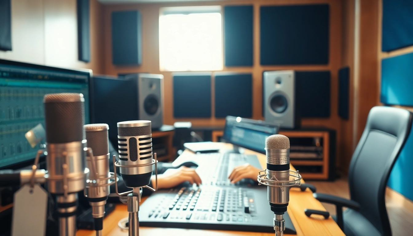 Optimize your tracks with expert online audio mastering techniques in a modern studio environment.