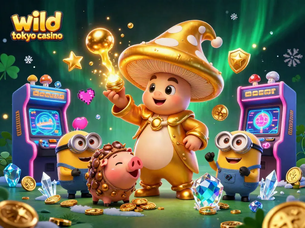 Experience the thrill of wild tokyo casino with vibrant 3D characters and dynamic gaming elements.