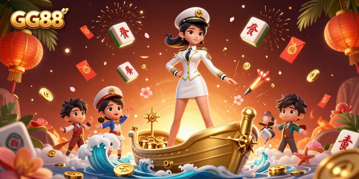 Experience exciting gaming at GG88 with vibrant casino-themed visuals and dynamic elements.