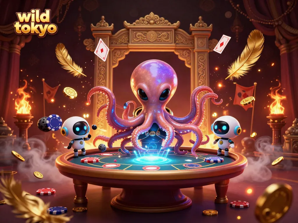Engage in thrilling play at Wild Tokyo Casino with vibrant alien gaming elements.