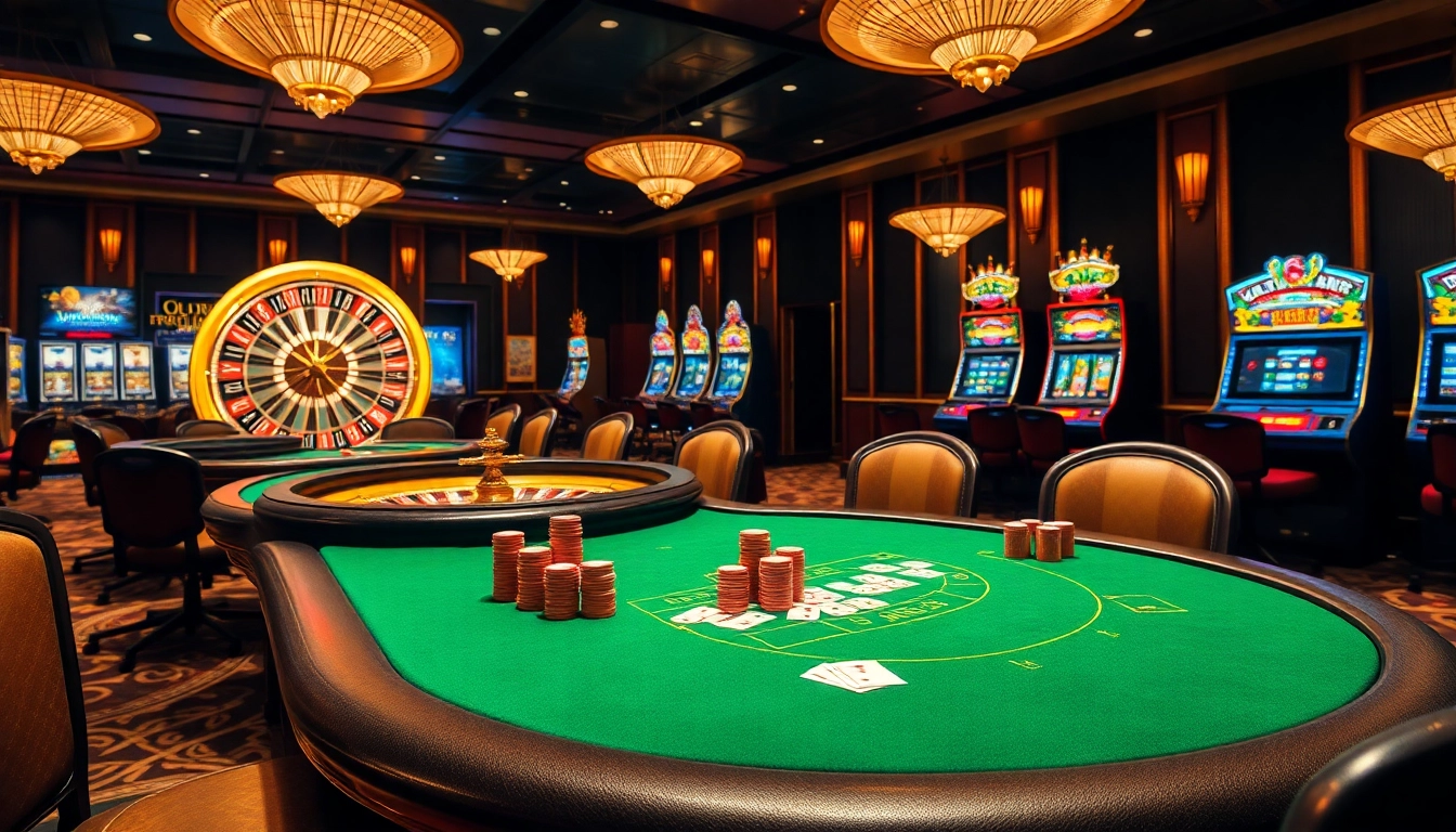 Exciting gaming experience at GK 88 casino featuring poker and slot machines.