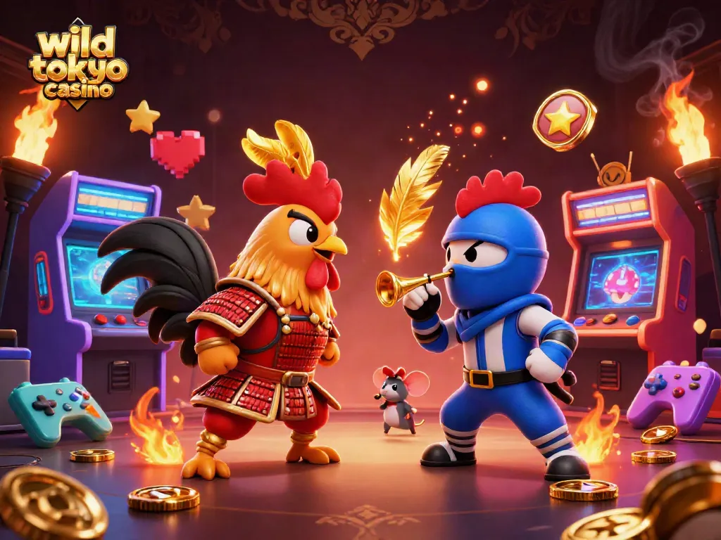Engage in thrilling gameplay at wild tokyo casino with dynamic gaming scenes and vibrant elements.