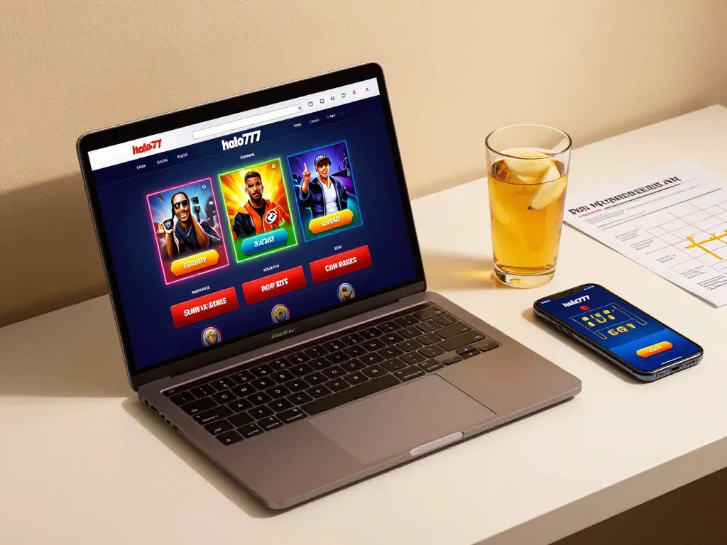 Pengalaman menarik dari antarmuka kasino online halo777, mempromosikan strategi permainan yang bertanggung jawab dengan pengaturan desktop yang stylish.