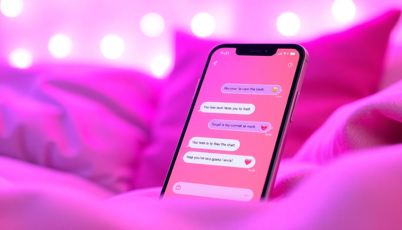 Engaging sex AI chat conversation displayed on a smartphone amid a cozy setting.